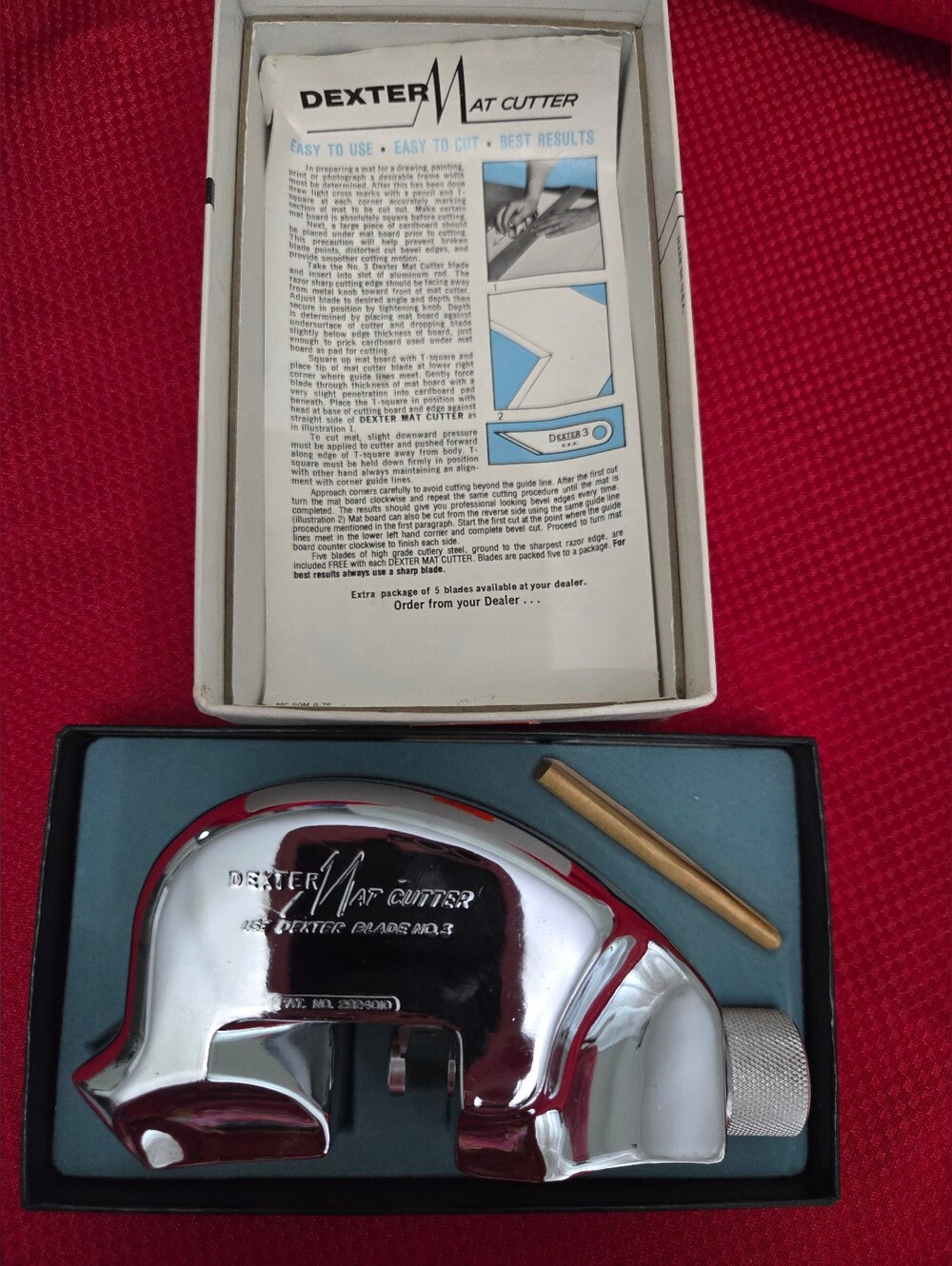 Dexter Mat Cutter Russel Harrington Cutlery inc. Art Supplies